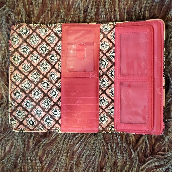 Vera Bradley Mocha Rouge Purse/Wallet - Picture 8 of 13